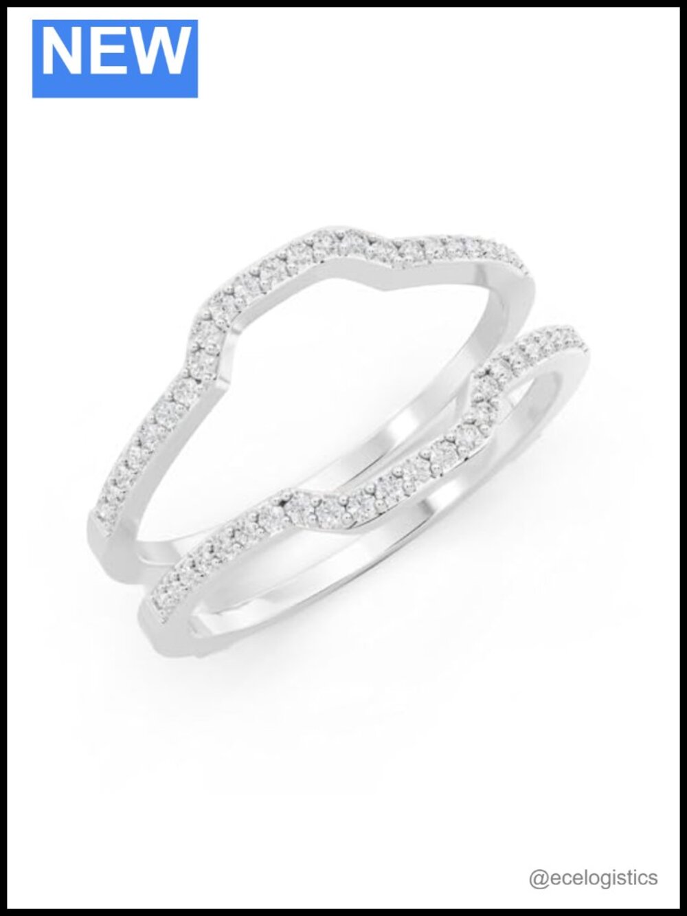 Sterling Silver Cubic Zirconia Enhancer Guard Ring